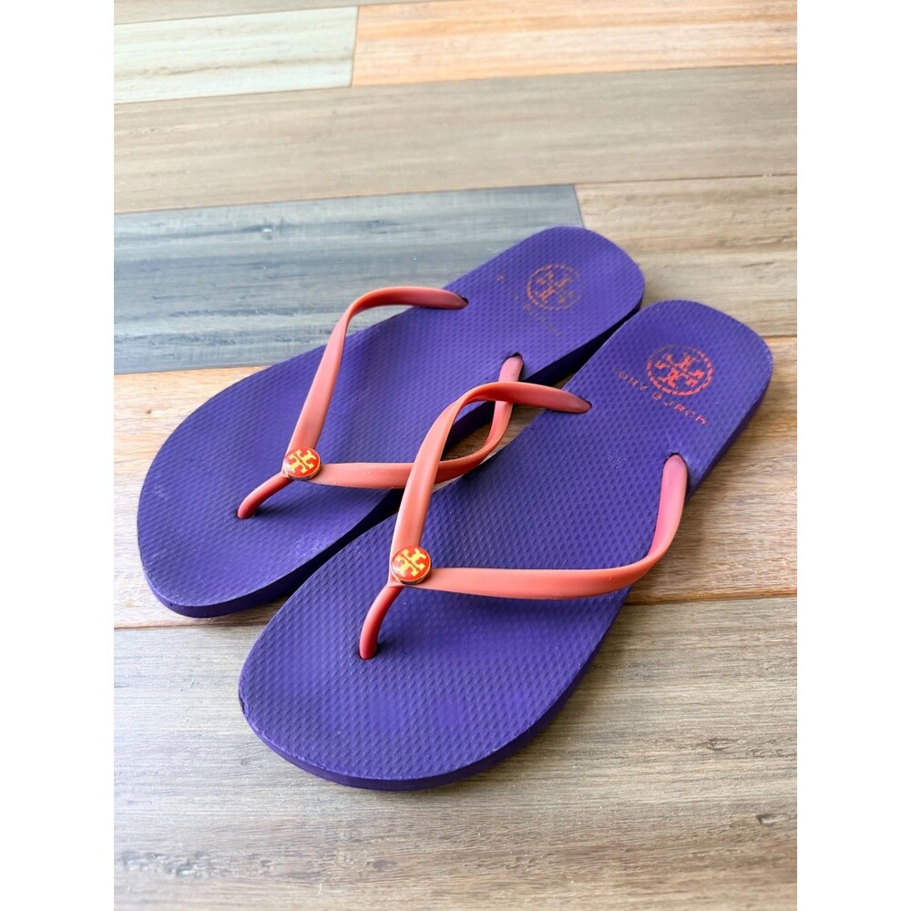 Tory Burch Women's Purple Thong Flip Flop Sandals - Approx. 10" Insole - Size 9 - Picture 2 of 7